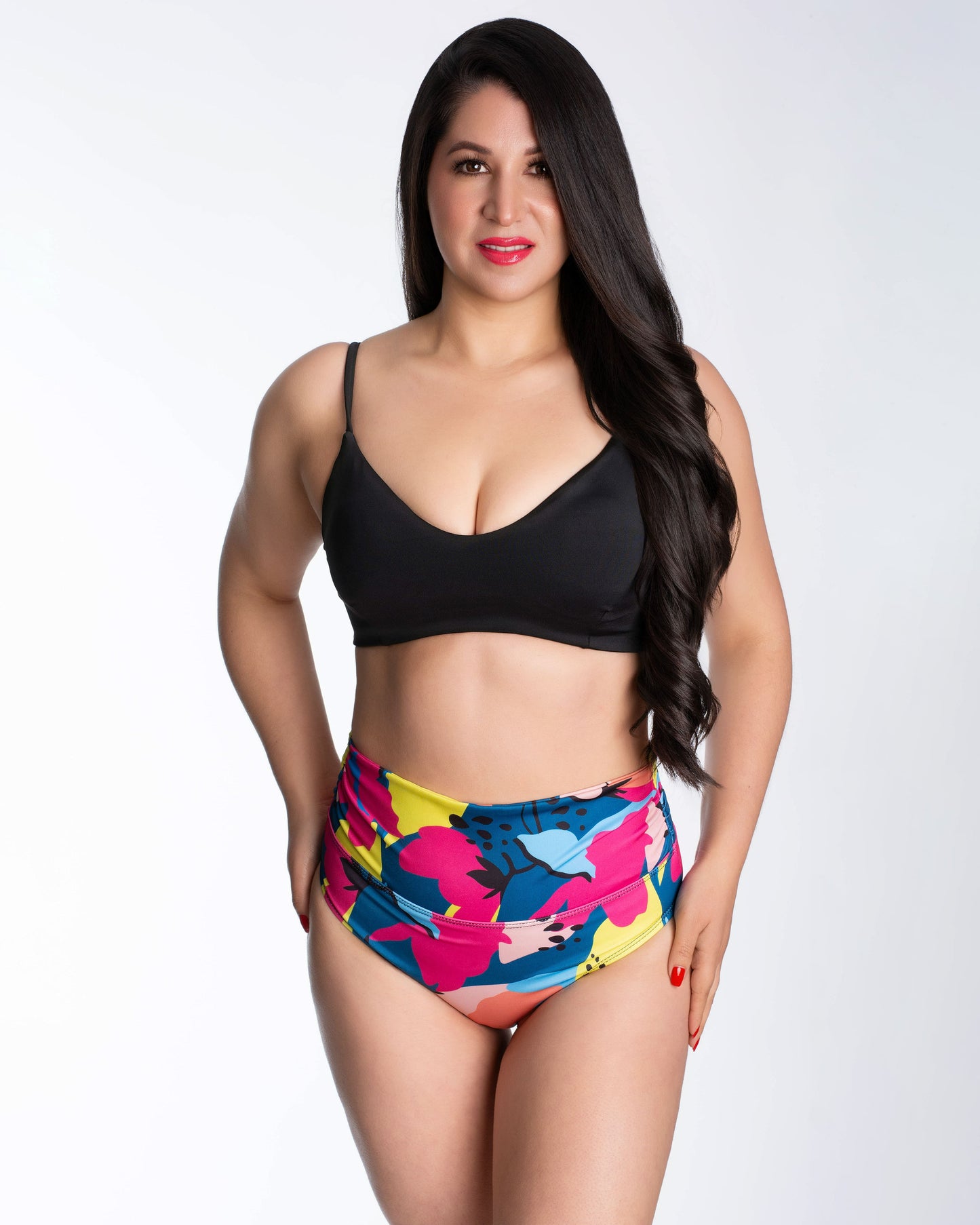 785 - Bikini tiro alto estampado