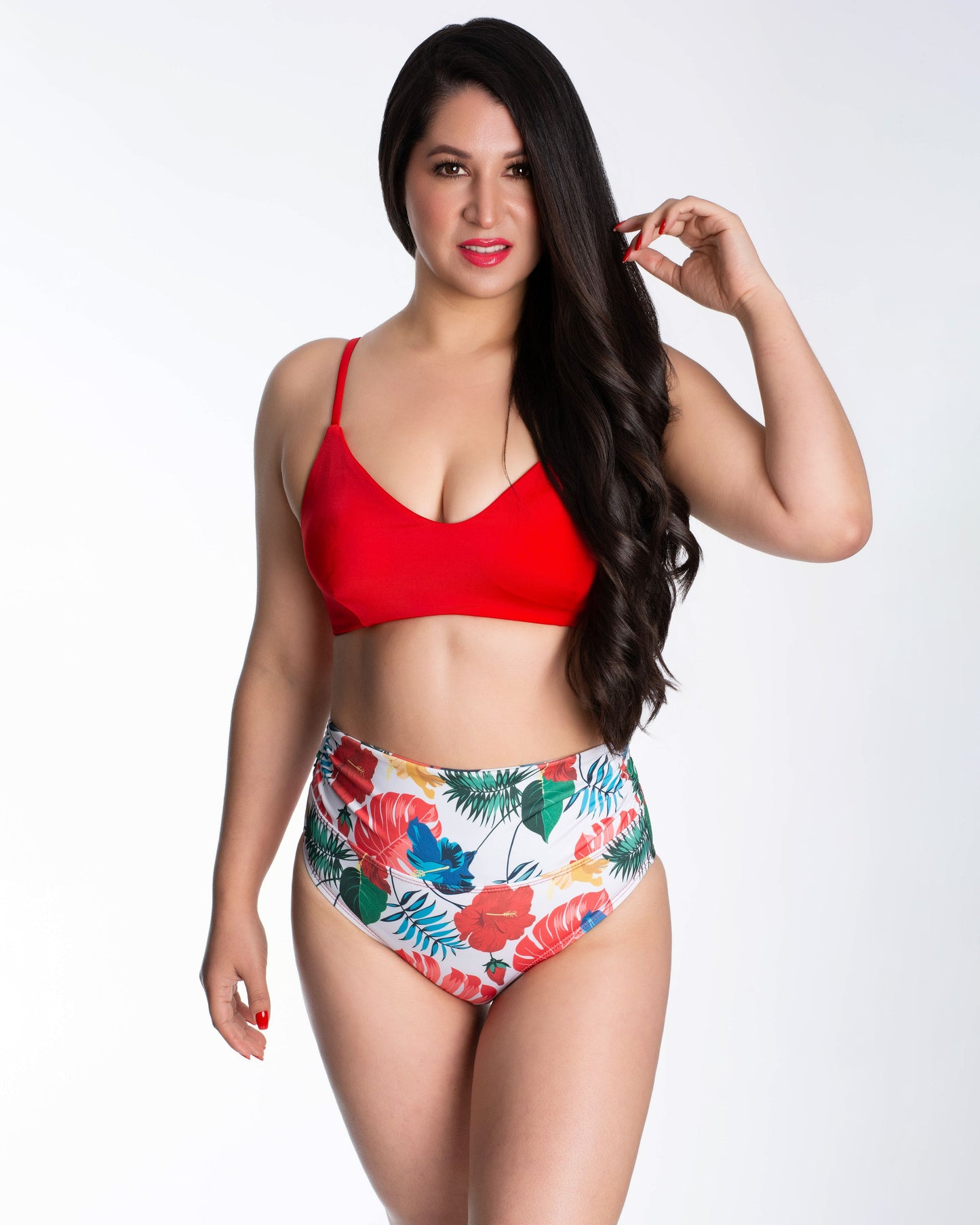 785 - Bikini tiro alto estampado