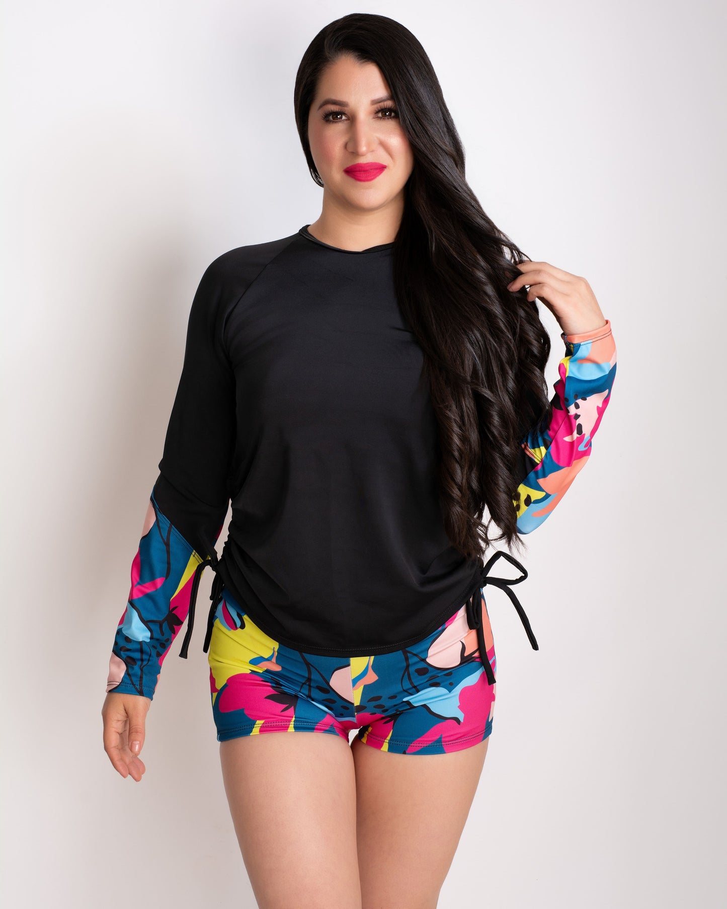370 - Tankini Estampado Floral (Blusa con short)